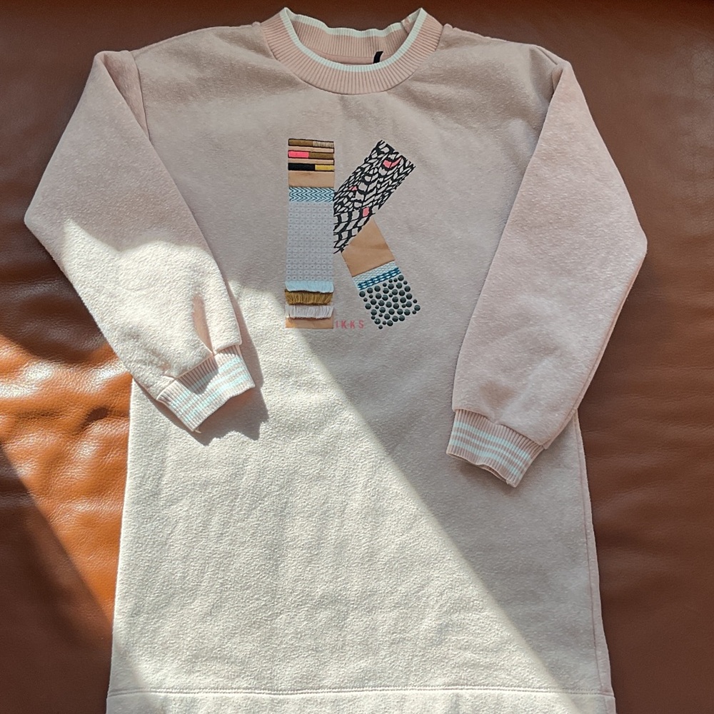 Ikks girls Pink Sweatshirt Dress size 10y